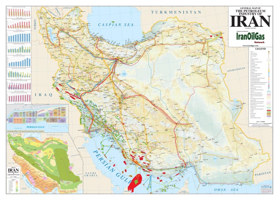General Map of The Petroleum Industry of Iran