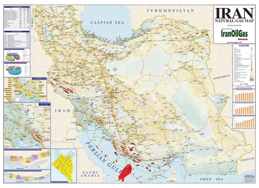Iran Natural Gas Map