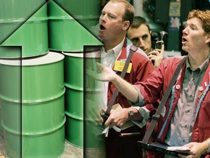 Oil prices spiked sharply in response to geopolitical turmoil